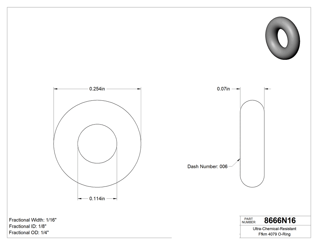 Technical drawing - 8666N16